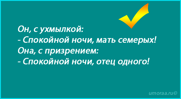Подборка анекдотов на ночь