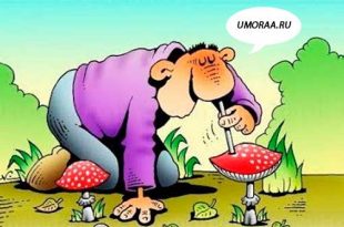 картинка, как наркоман нюхает грибы