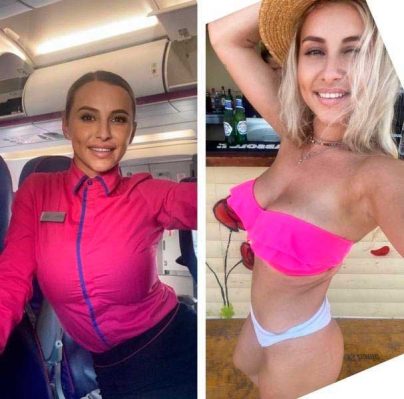 Стеардесса в шляпе