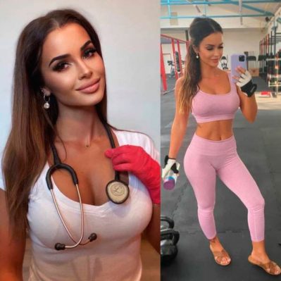 Сексуальная врачиха без униформы